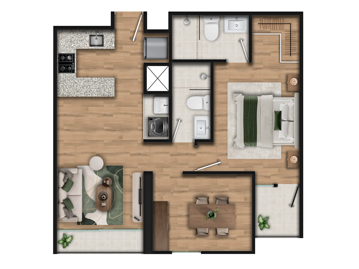 Interior de departamento