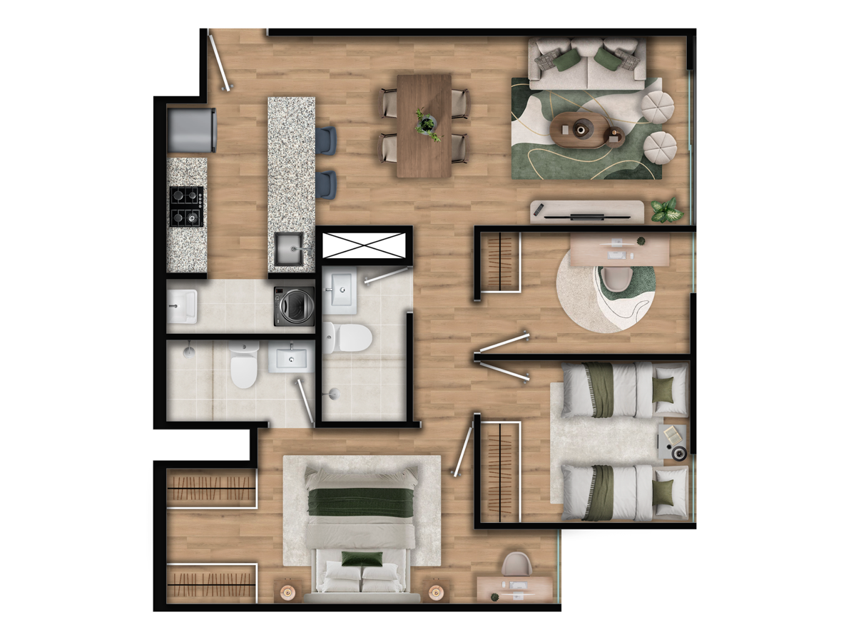 Interior de departamento